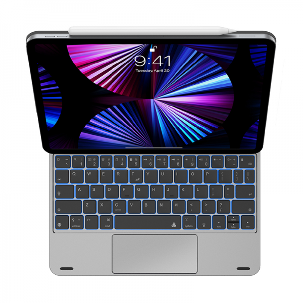 ماجيك كيبورد ويوو MK-001 للايباد 11 انش - عربي + انكليزي | WIWU MK-001 Magic Keyboard for iPad 11" (Arabic + English)