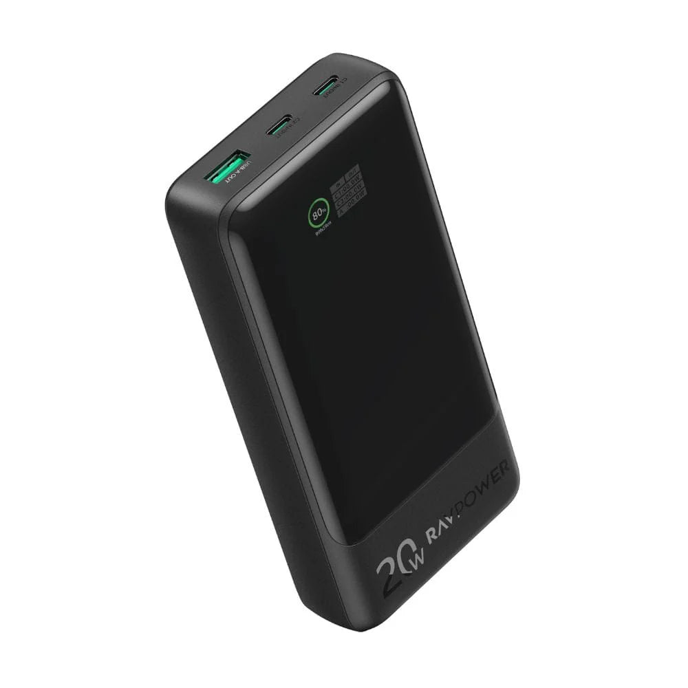Banka Hêzê ya RAVPower RP-PB1238 20,000mAh 20W - Reş | Banka Hêzê ya RAVPower RP-PB1238 PD Pioneer 20000mAh 20W - Reş