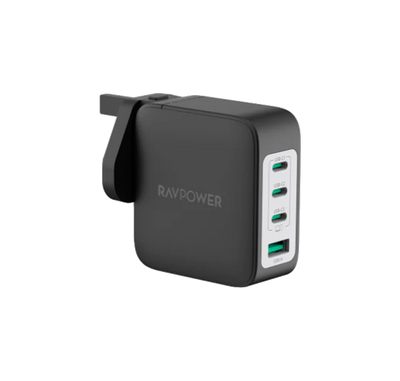شاحن جداري راف باور RP-PC1087 بقدرة 140 واط مع 4 منافذ | RAVPower RP-PC1087 Wall Charger 140W PD Pioneer 4-Port