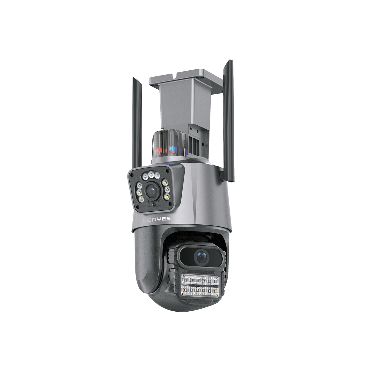 كاميرا مراقبة Lenyes CC203 WiFi الخارجية بذكاء اصطناعي مع انذار | Lenyes CC203-UK AI Alarm WiFi Spherical IP Camera