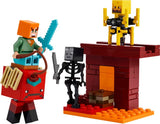 ليغو ماينكرافت معركة حمم النذر | LEGO Minecraft The Nether Lava Battle 21266