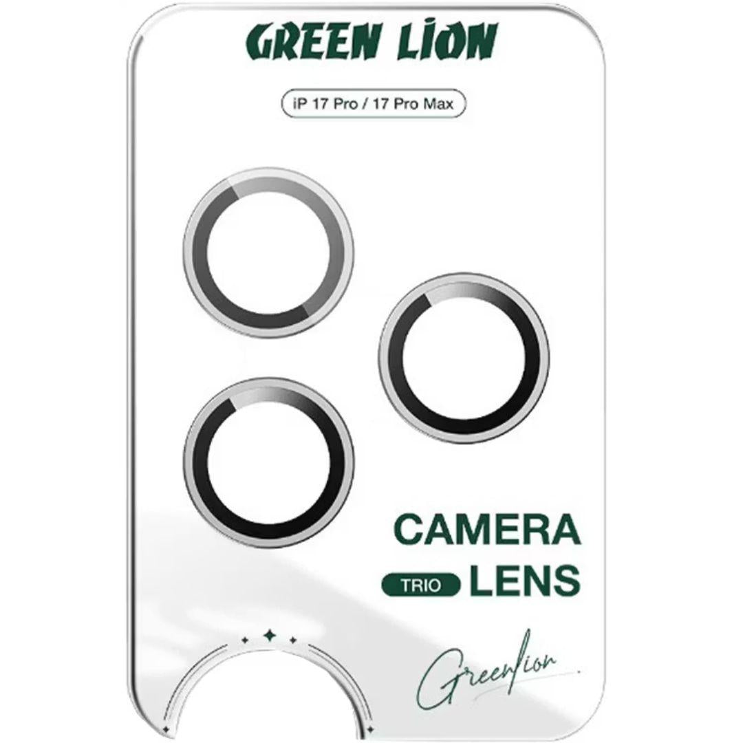 واقي عدسة الكاميرا جرين لايون Trio لهاتف ايفون 17 برو / برو ماكس - شفاف | Green Lion Trio Camera Lens For iPhone 17 Pro / 17 Pro Max - Clear