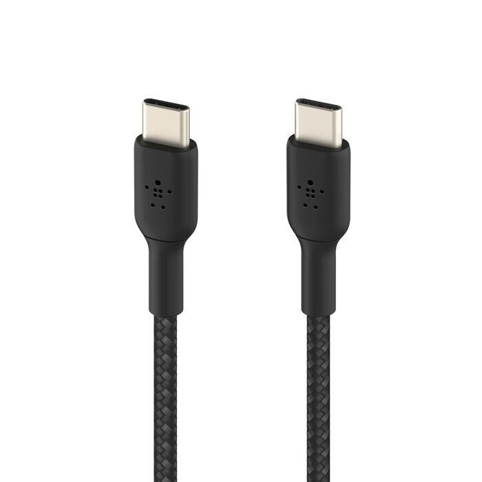 كيبل بيلكن BoostCharge مضفر تايب سي الى تايب سي بطول 1 متر | Belkin BoostCharge Braided USB-C to USB-C Cable 1M/3.3ft
