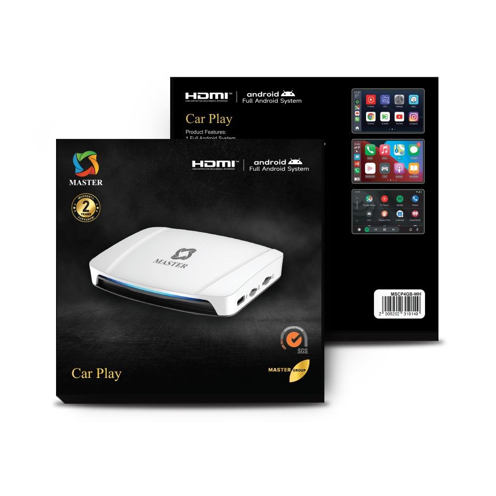 ماستر كار بلاي 6 بسعة 64GB مع HDMI - ابيض | Master Car Play 6 (64GB) HDMI – White