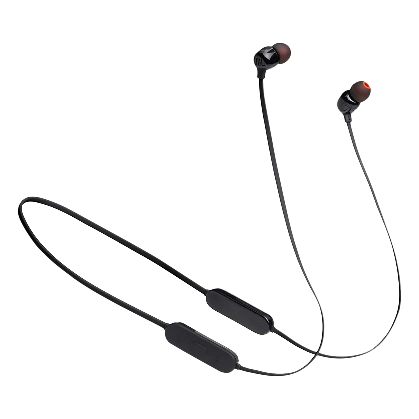 Guhguhkên Di Guh De yên Bêtêl JBL Tune 125BT: Dengê Basê Zelal, Bluetooth 5.0, Dengê Bênavber, Jîyana Bateriyê ya 16 Saetan, Kabloya Magnetîk, Kontrola Ji dûr ve ya 3-Bişkokî bi Mîkrofonê