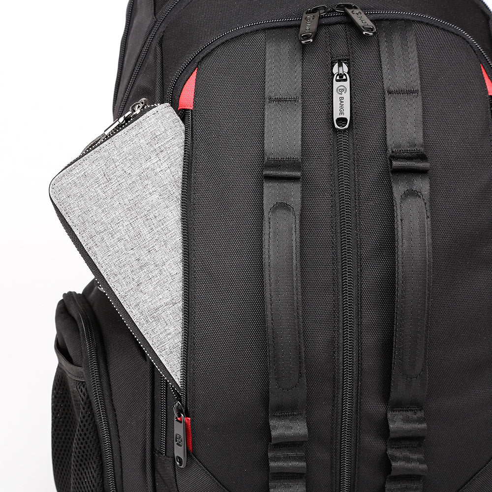 Çenteya Piştê ya Laptopê ya Oxfordê ya BANGE 40L ya Avnegir û Bi Porta Şarjkirina USB-yê