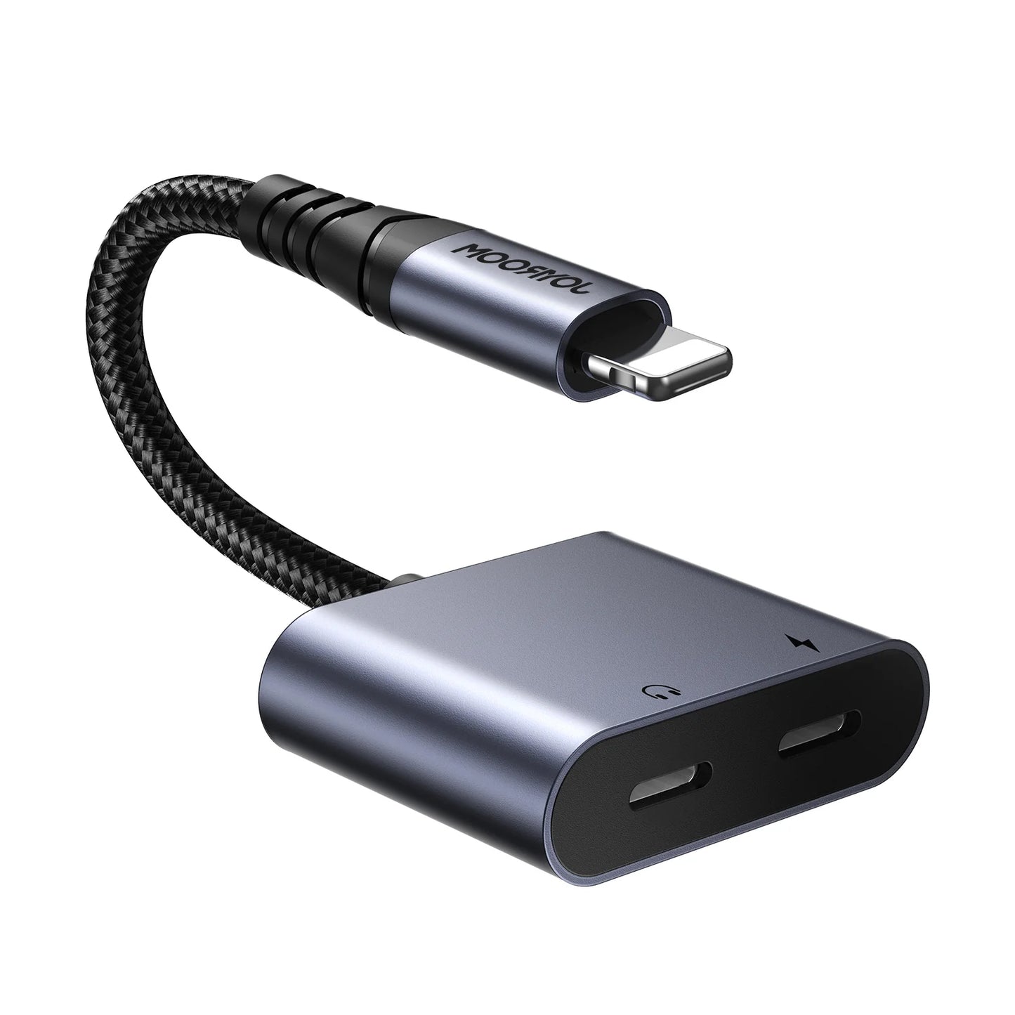 Adaptora Joyroom 2-di-1 Lightning bo Dual Lightning Port (Şarjkirin + Deng) | JOYROOM SY-L02