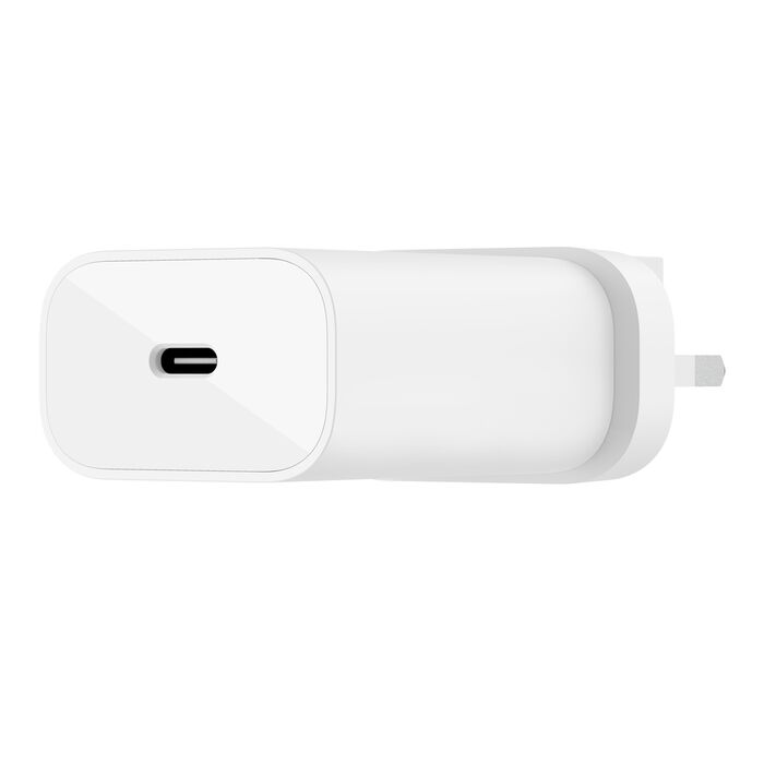 شاحن جداري بيلكن BoostCharge بمنفذ تايب سي وبقدرة شحن 25 واط | Belkin BoostCharge 25W wall charger with PPS USB charger plug with USB-C Power Delivery