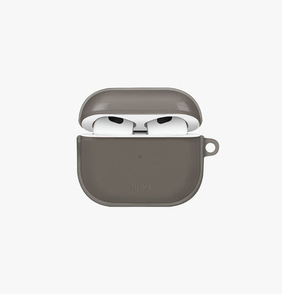 UNIQ Glase clear AirPods 3rd Gen case Dim Gray