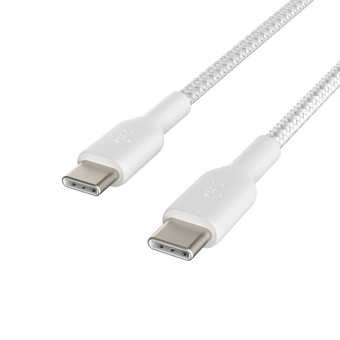 كيبل بيلكن BoostCharge مضفر تايب سي الى تايب سي بطول 1 متر | Belkin BoostCharge Braided USB-C to USB-C Cable 1M/3.3ft