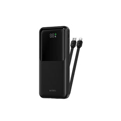 باور بانك ويوو إيسن Wi-P081 بسعة 10000 مللي أمبير وقدرة 22.5 واط مع كيبلات مدمجة | WiWU Essen Power Bank 22.5W 10000mAh Wi-P081 with Built-in Cables