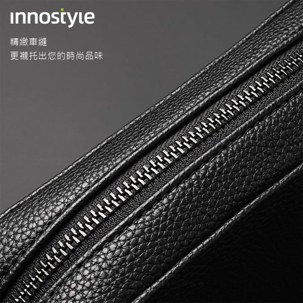 innoStyle Luxleather Crossbody Sling Bag with Shoulder Strap - PLS-21BLK | حقيبة انوستايل لوكس ليذر كروس بودي بحزام كتف - أسود
