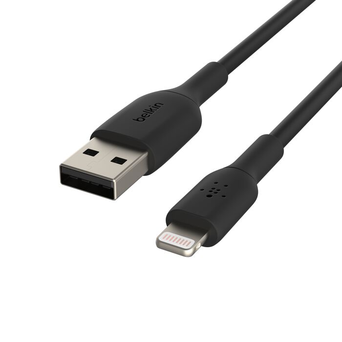 كيبل بيلكن BoostCharge يو اس بي اي الى لايتننغ بطول 1 متر - عدد 2 | Belkin BoostCharge Lightning to USB-A Cable 1m – Pack of 2