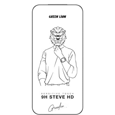واقي شاشة جرين لايون ستيف HD بصلابة 9H لهاتف ايفون 17 / 17 برو / 17 برو ماكس - شفاف | Green Lion 9H Steve HD Screen Protector For iPhone 17 / 17 Pro / 17 Pro Max - Clear