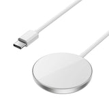 شاحن ويوو WI-W029 لاسلكي مغناطيسي بقدرة شحن 15 واط - ابيض | WiWU Wi-W029 Qi2.0 Magnetic Wireless Charger 15W - White