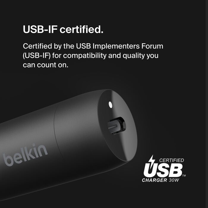 شاحن سيارة بيلكن BoostCharge بمنفذ تايب سي وبقدرة شحن 30 واط | Belkin BoostCharge USB-C PD Car Charger 30W