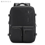 حقيبة ظهر بانجي 1800 مضادة للسرقة للرجال والنساء - اسود | BANGE 1800 Men & Women Anti-Theft Laptop Backpack – Black