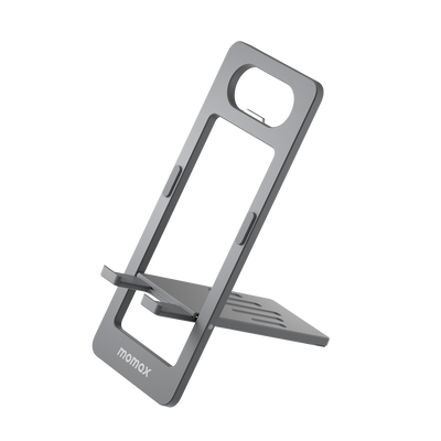 Momax KH9E Fold Stand Phone Stand Space Grey - Front