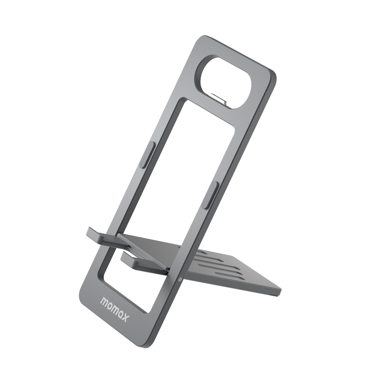 Momax KH9E Fold Stand Phone Stand Space Grey - Front