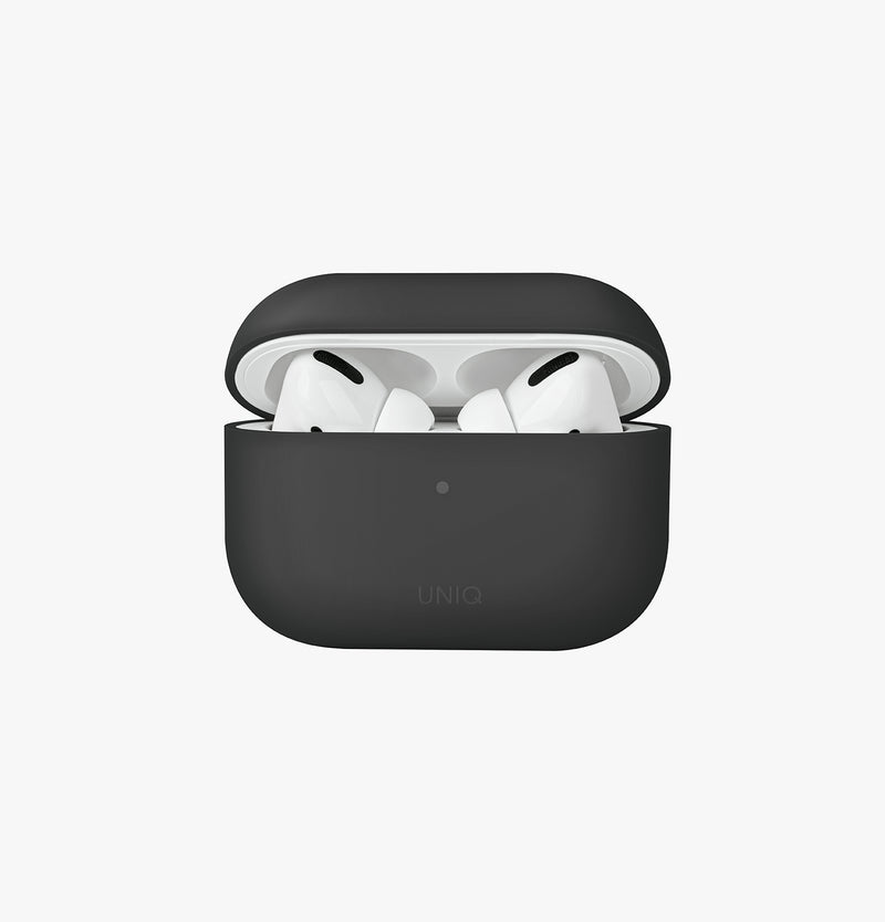 UNIQ Lino liquid silicone AirPods Pro case Dim Gray