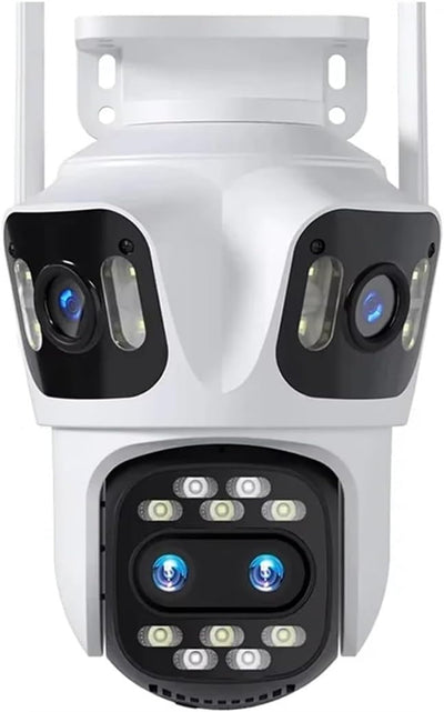 Lenyes 8K Outdoor 4-Lens PTZ Security Camera | كاميرا مراقبة لينيس 8K خارجية بـ4 عدسات PTZ