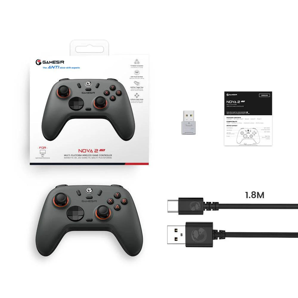 GameSir Nova 2 Lite Multiplatform Wireless Game Controller | يد تحكم لاسلكية جيم سير نوفا 2 لايت