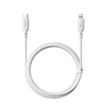 Baseus Silky Cable C→iP 20W 2m White - كابل بيسوس سيلكي شحن سريع 20 واط 2 متر أبيض