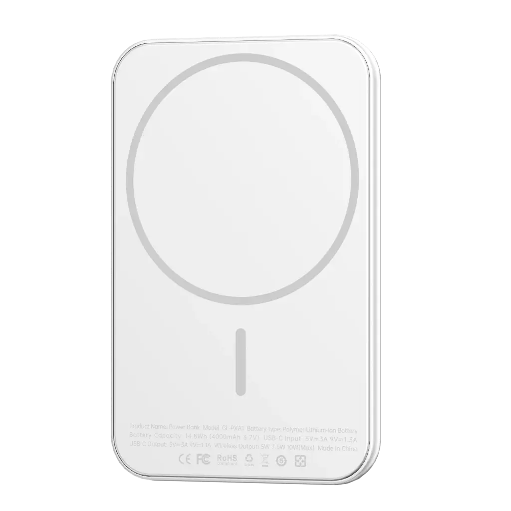 Green Lion Ultra Slim Mag 4000mAh Power Bank Silver GNPXA14KPBSL - Main