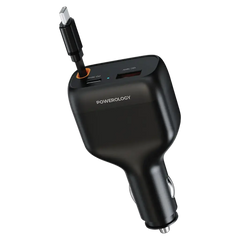 Powerology Cyber 81W Retractable Car Charger