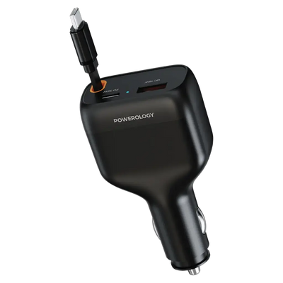 Powerology Cyber 81W Retractable Car Charger