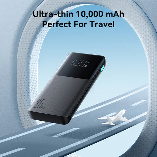 JOYROOM JR-PBF20 Powerbank Mobîl a Şarjkirina Bilez a Dîjîtal a 25W 10000mAh – Reş