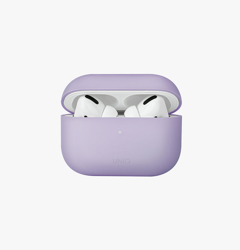 UNIQ Lino liquid silicone AirPods Pro case Lavender