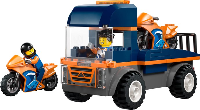 LEGO City Motorcycle Transporter 60491 - set image