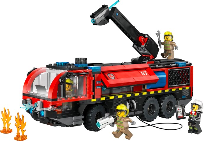 LEGO City Airport Fire Truck 60499 - set image