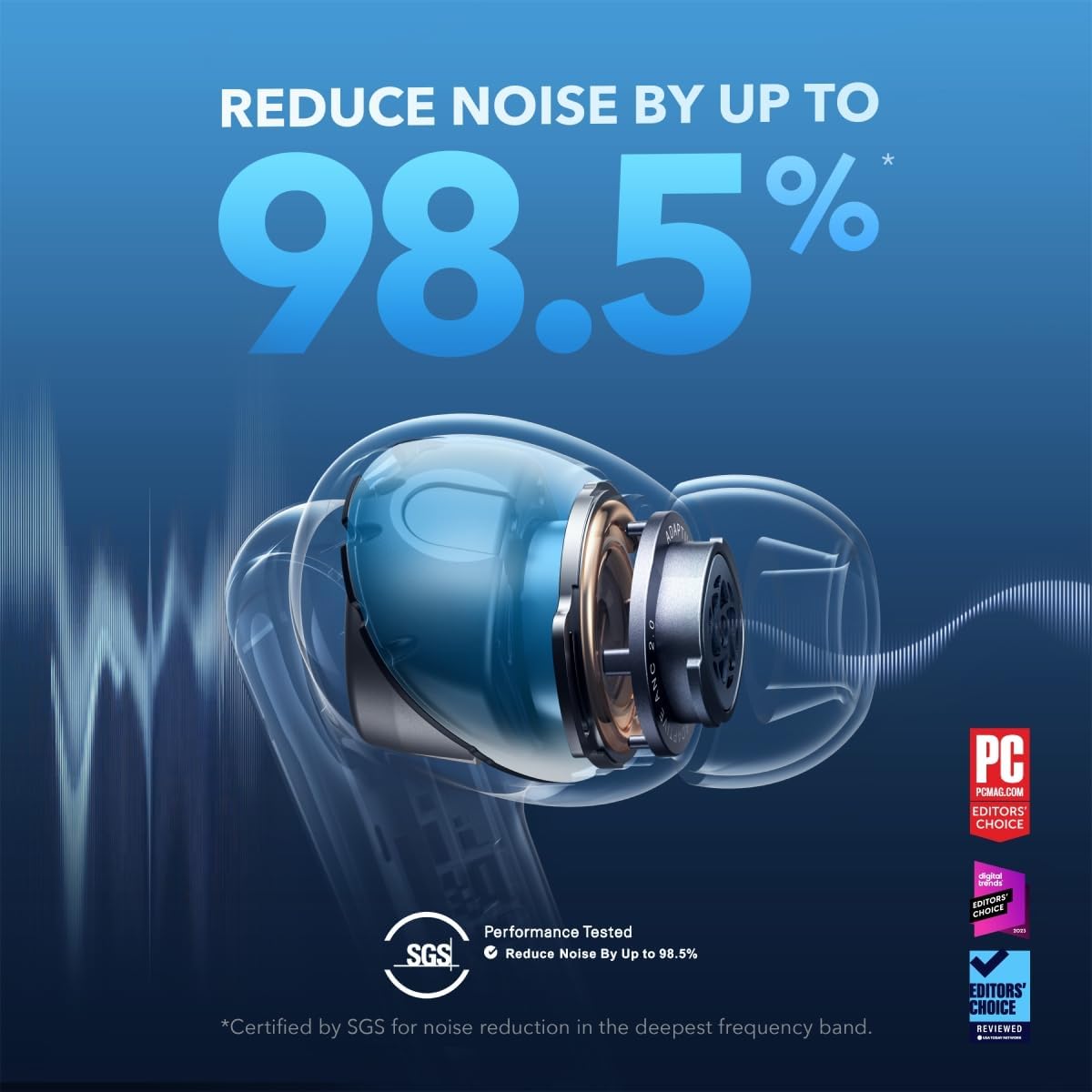 سماعات أنكر ساوندكور Liberty 4 NC اللاسلكية بخاصية الغاء الضوضاء | Anker Soundcore Liberty 4 NC Wireless Earbuds 98.5% Noise Reduction