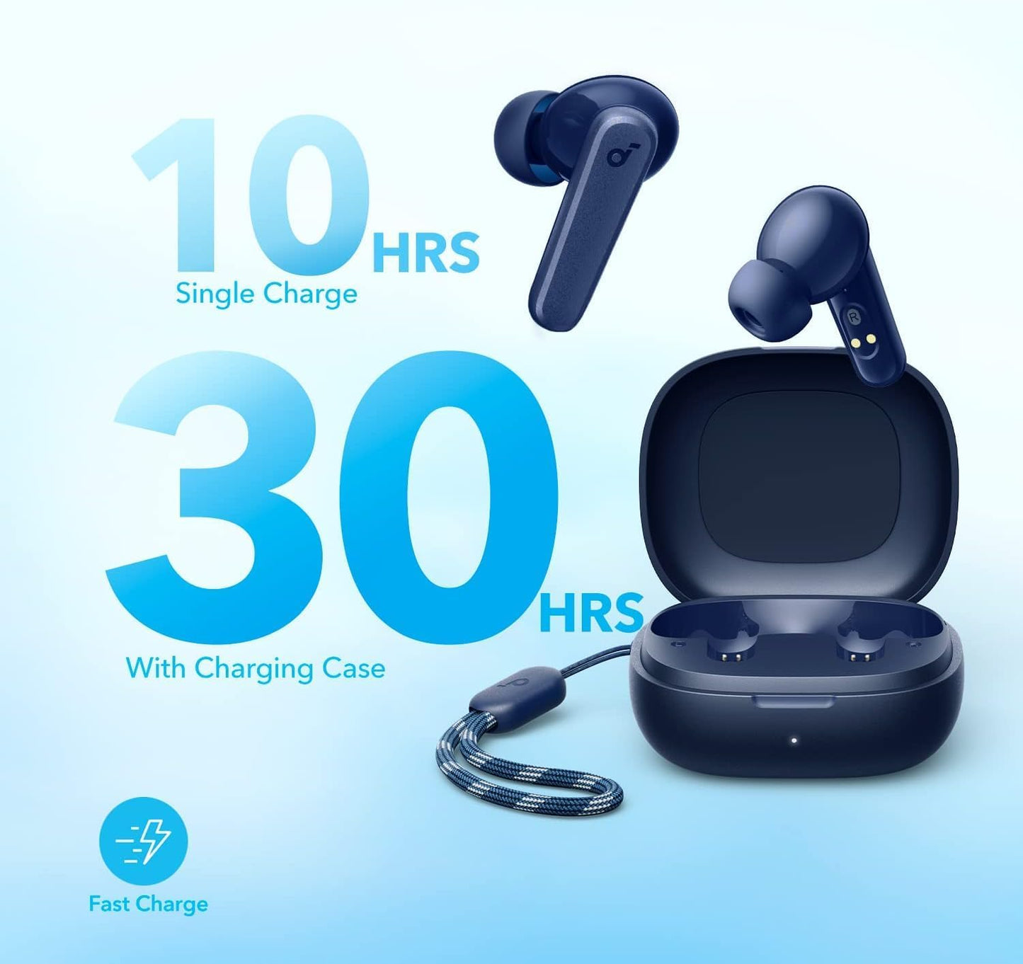 سماعات انكر ساوندكور R50i اللاسلكية, تشغيل حتى 30 ساعة | Anker Soundcore R50i True Wireless Earbuds, 30H Playtime