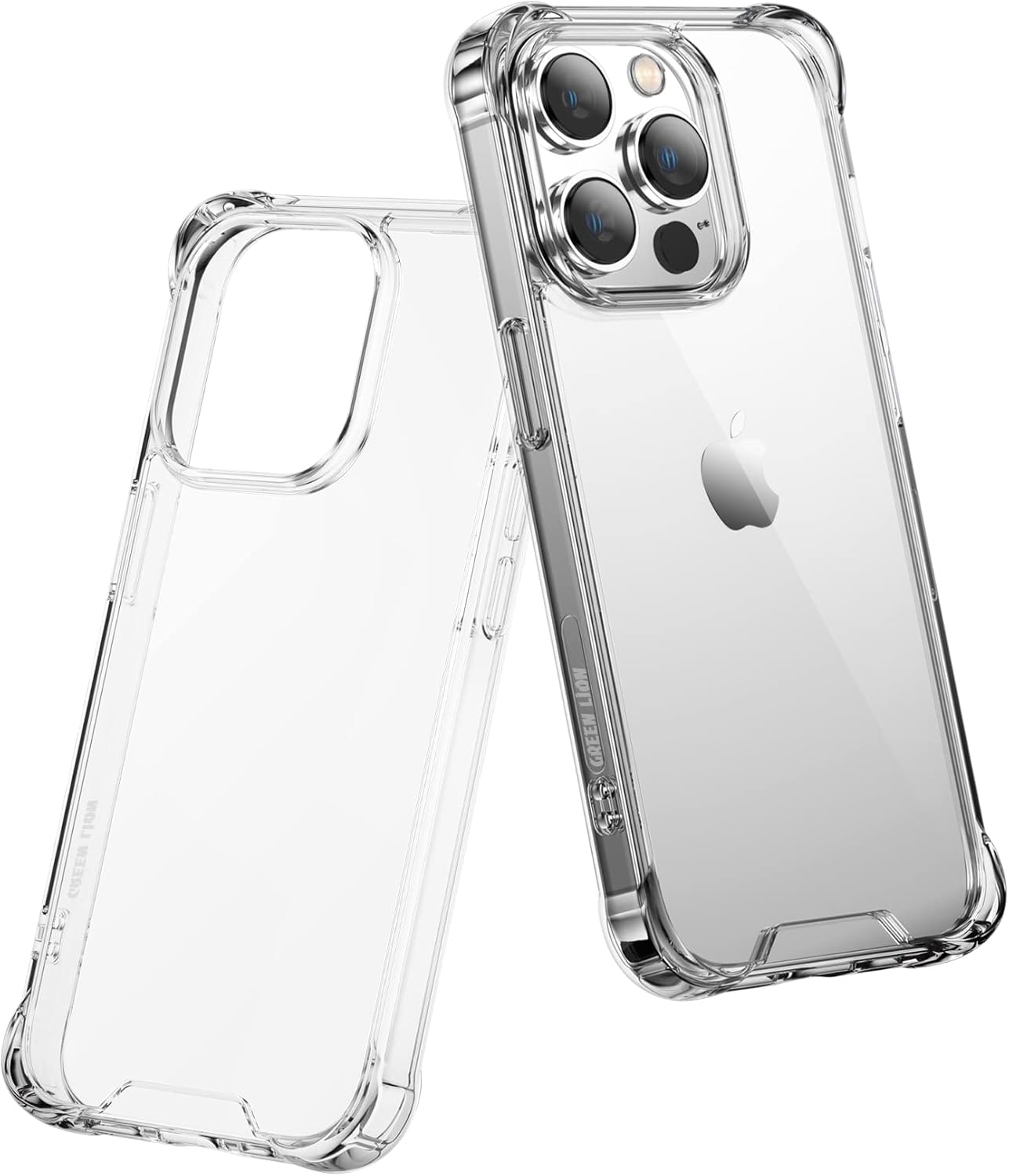 Green Lion Rocky Series 360° Anti-Shock Case for iPhone 14 Pro Max ( 6.7" ) - Clear | كفر جرين ليون روكي سيريز حماية 360 درجة ضد الصدمات آيفون 14 برو ماكس - شفاف