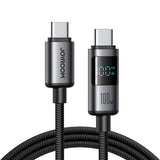 JOYROOM Prism Series Type-C bo Type-C Kabloya Daneyên Şarjkirina Bilez a Dîmendera Dîjîtal 100W 1.2m