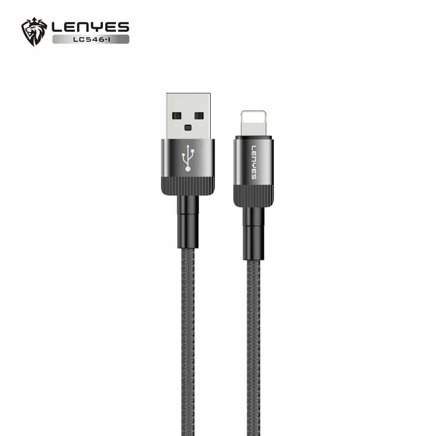 كيبل Lenyes يو اس بي اي الى لايتننع بطول 1 متر وبقدرة شحن 12 واط | Lenyes CABLE USB-A To Lightning 1M-12W
