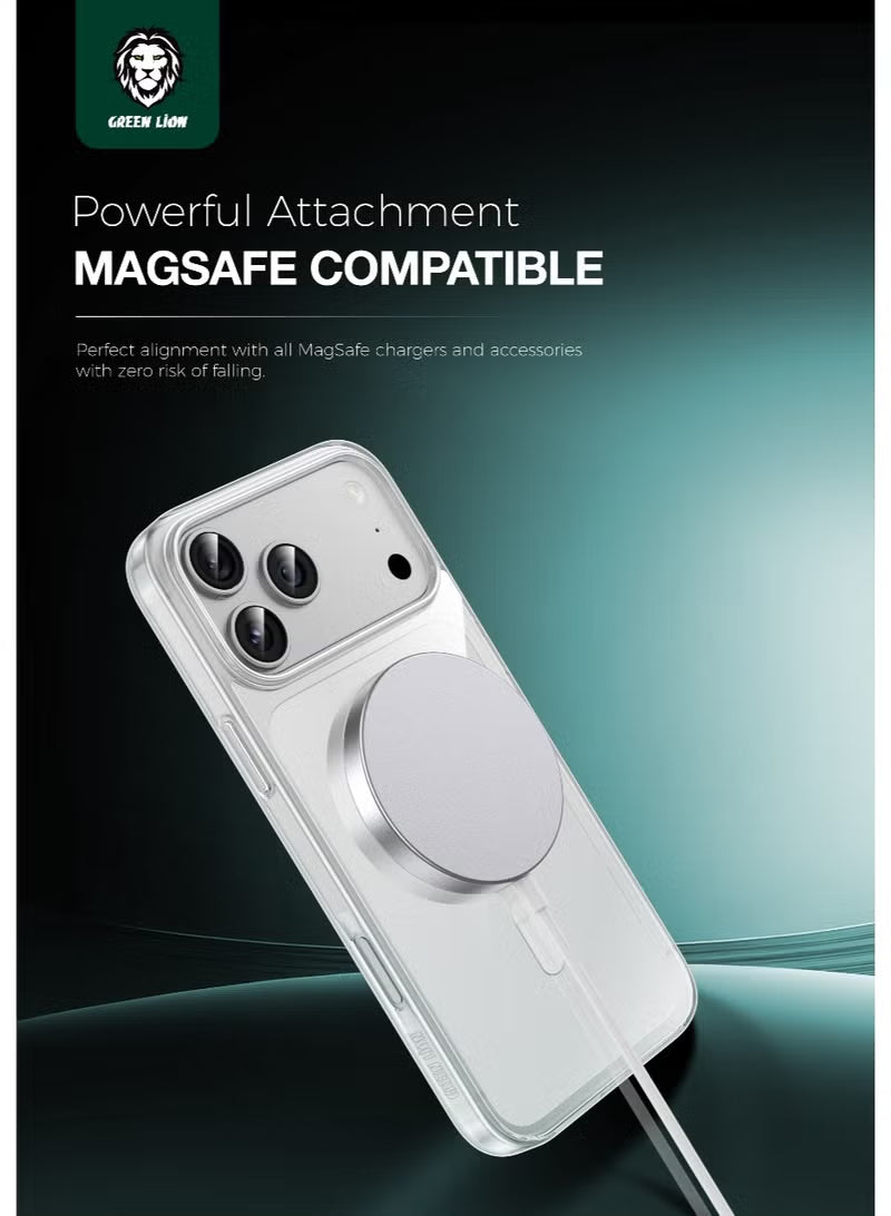 Green Lion MagSafe Delgado For iPhone 17 Pro - Clear | حافظة ماج سيف ديلجادو لآيفون 17 برو - شفافة
