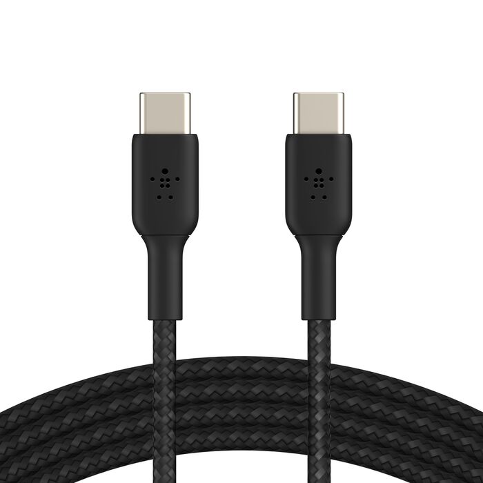 كيبل بيلكن BoostCharge مضفر تايب سي الى تايب سي بطول 1 متر | Belkin BoostCharge Braided USB-C to USB-C Cable 1M/3.3ft