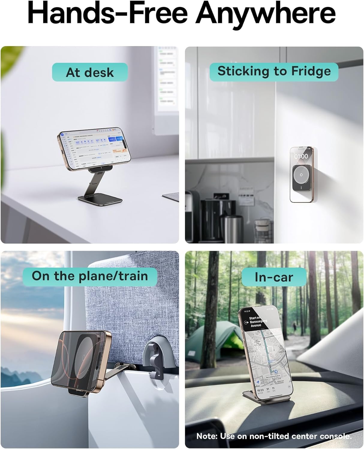Baseus PrimeTrip VX1 Magnetic Car Holder Rectangle Black | حامل بيسوس برايم تريب VX1 مغناطيسي مستطيل للسيارة أسود