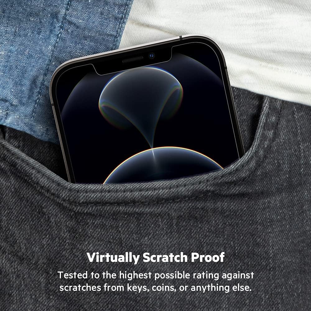 Parêzvanê Ekranê yê Zelal ê Dij-Mîkrobî yê Belkin UltraGlass ji bo iPhone 12