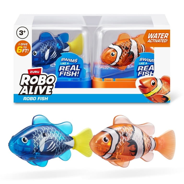 زورو روبو ألايف روبو فيش مجموعة اللعب | ZURU Robo Alive Robo Fish Playset 7126