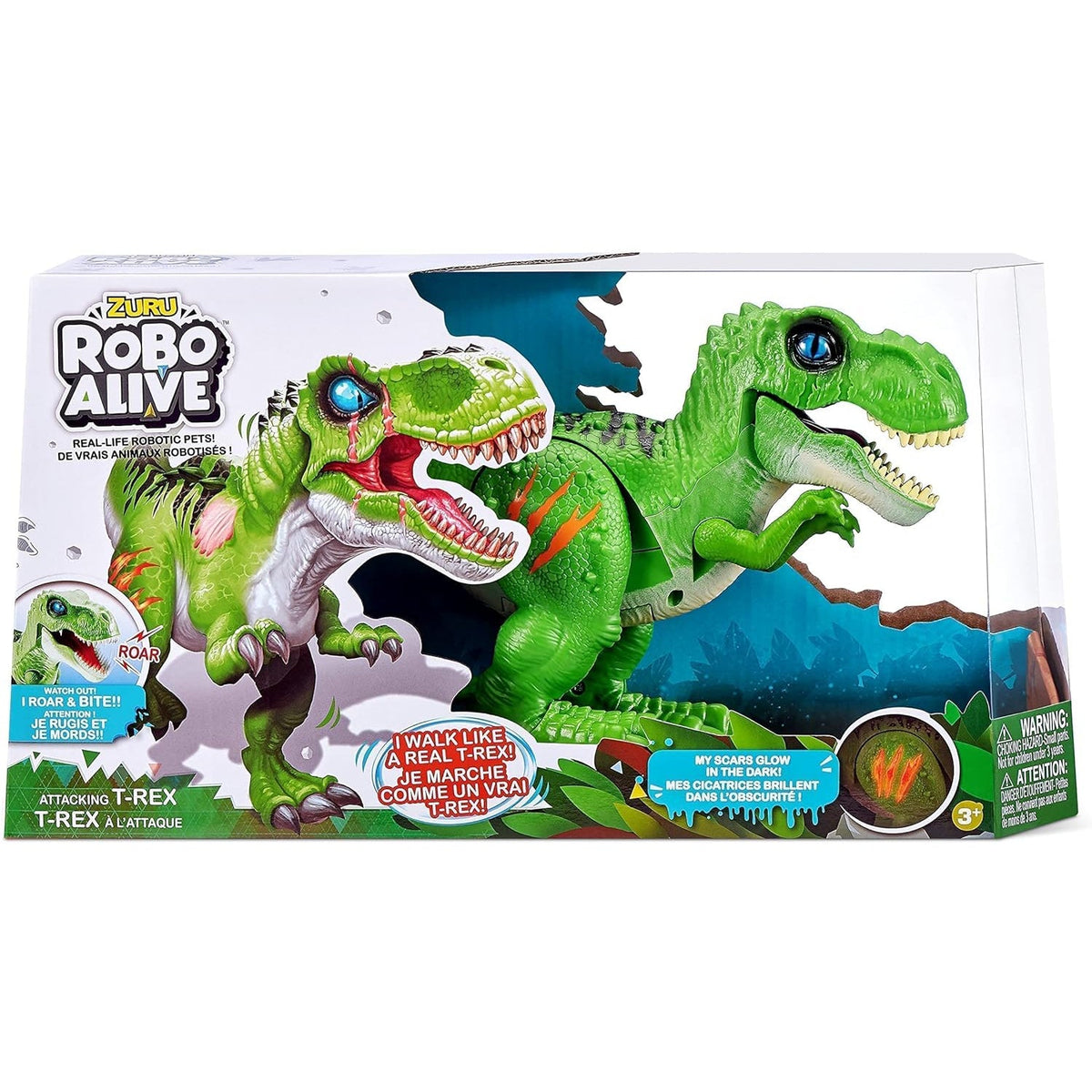 زورو روبو ألايف تي ريكس المهاجم | ZURU Robo Alive Attacking T-Rex 7127