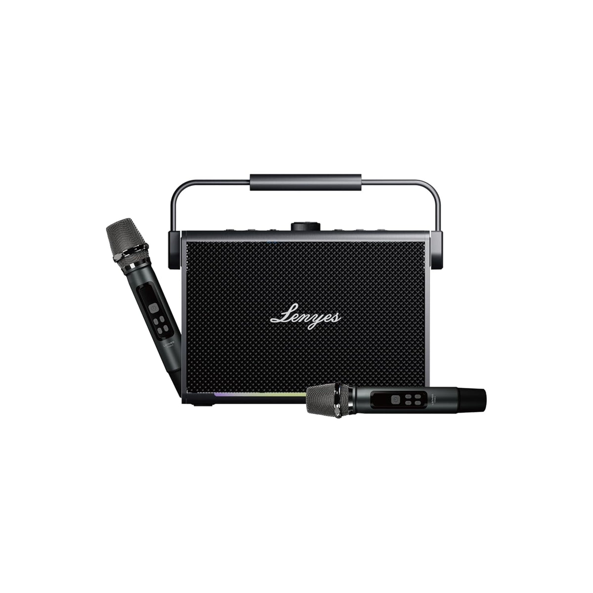 Lenyes Titan 2 سبيكر بلوتوث | 200W | مايكروفونات لاسلكية | إضاءة RGB | مقاوم للماء IPX6 | بطارية 20000mAh