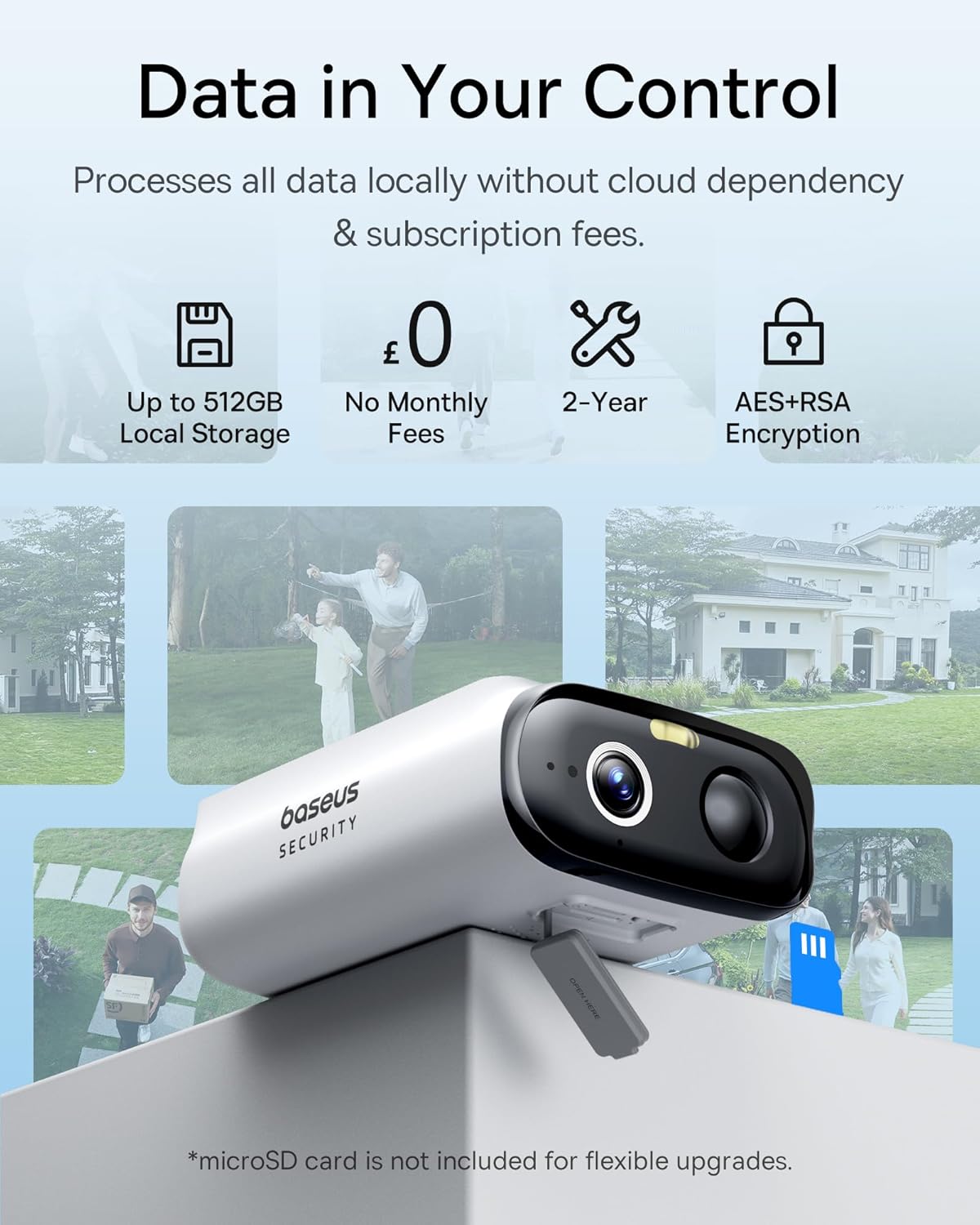 Baseus Security S1 Lite Outdoor Camera - كاميرا مراقبة خارجية بيسوس S1 Lite