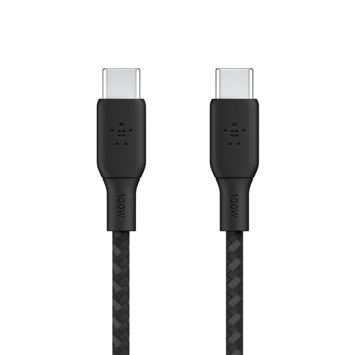 كيبل بيلكن BoostCharge تايب سي الى تايب سي بقدرة شحن 100 واط وطول 2 متر | Belkin BoostCharge USB-C to USB-C Cable 100W 2m