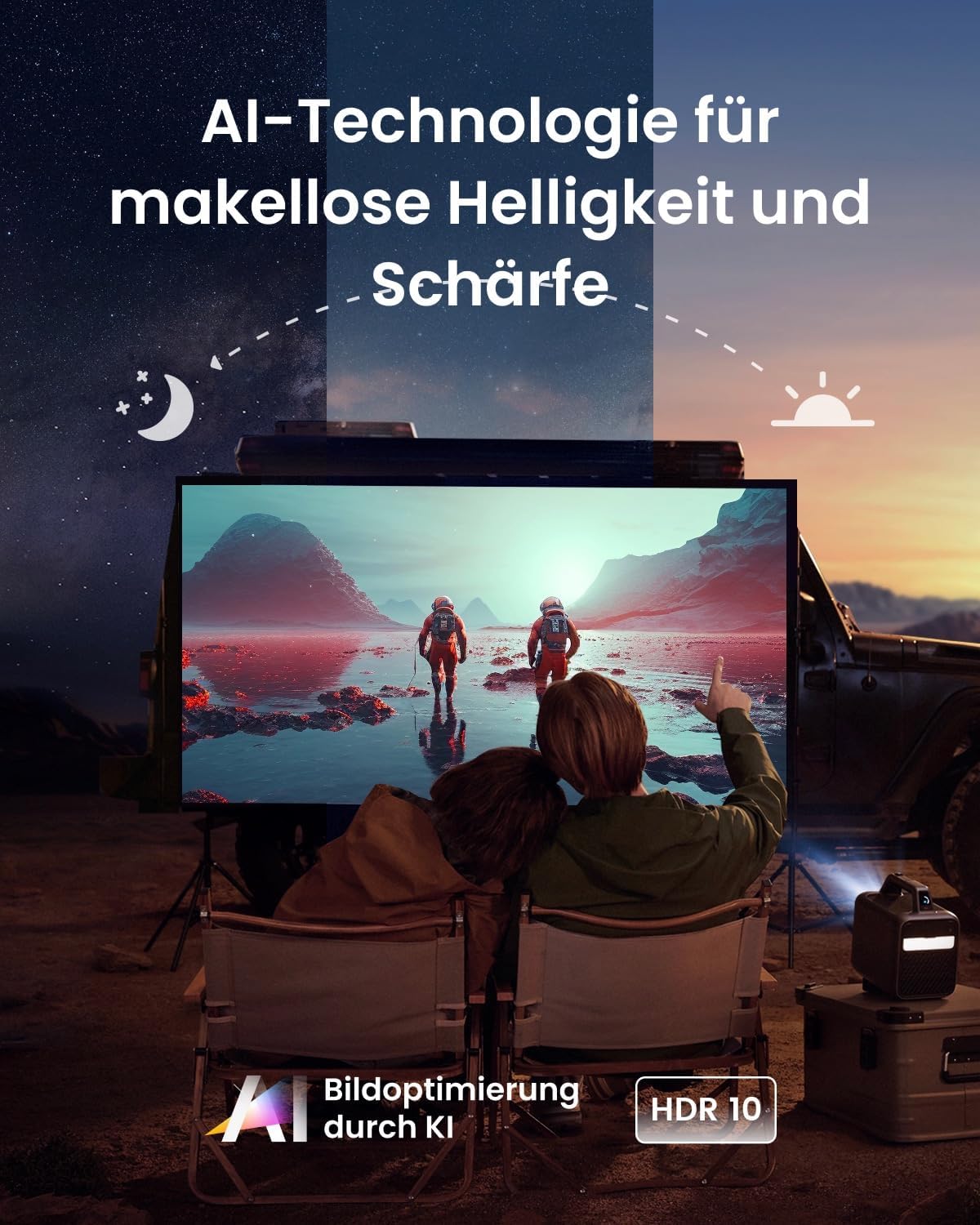Anker Nebula Mars 3 Projektora Jîr a Portable Full HD - Reş