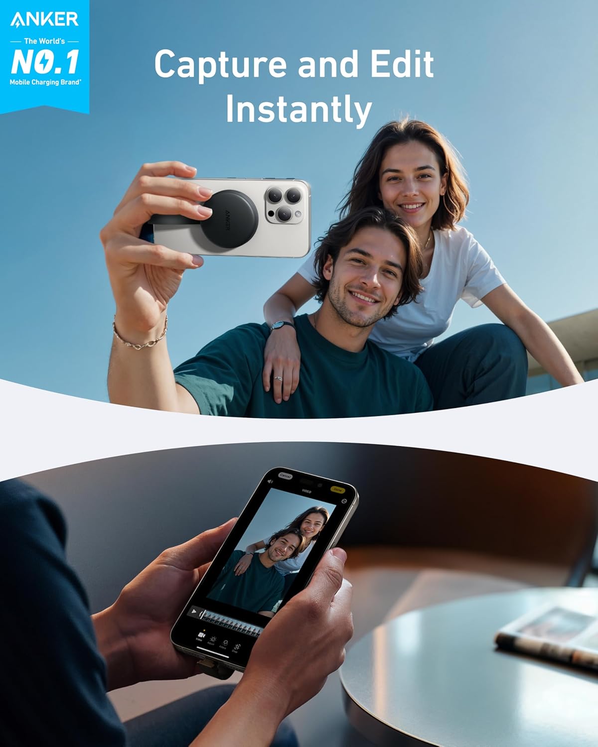 محول يو اس بي سي انكر ماغ جو 3 في 1 | Anker MagGo USB-C Adapter 3-in-1